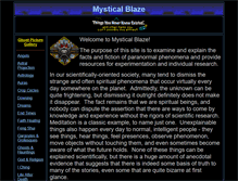 Tablet Screenshot of mysticalblaze.com